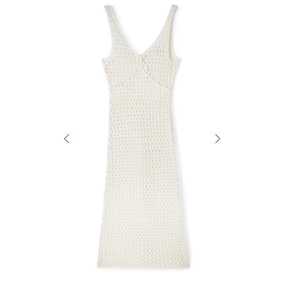 Zulu & Zephyr White Cotton Crochet Knit Dress - Picture 6 of 12